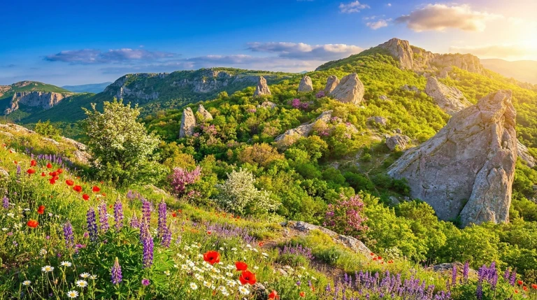 Храм Солнца и пешеходная тропа в Форосе