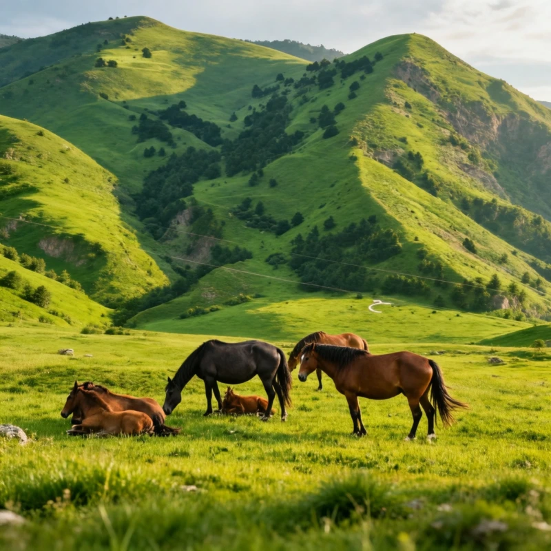 Конная прогулка вдоль Берёзовского ущелья, 2 часа